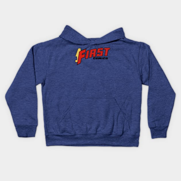 First Comics Kids Hoodie by ThirteenthFloor